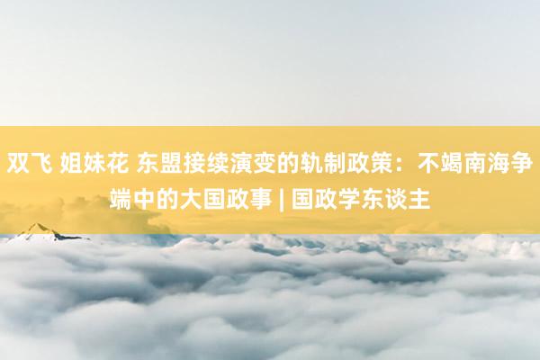 双飞 姐妹花 东盟接续演变的轨制政策：不竭南海争端中的大国政事 | 国政学东谈主