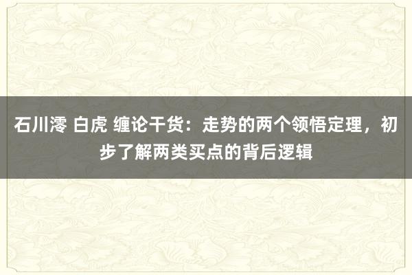 石川澪 白虎 缠论干货：走势的两个领悟定理，初步了解两类买点的背后逻辑