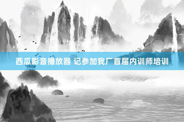 西瓜影音播放器 记参加我厂首届内训师培训